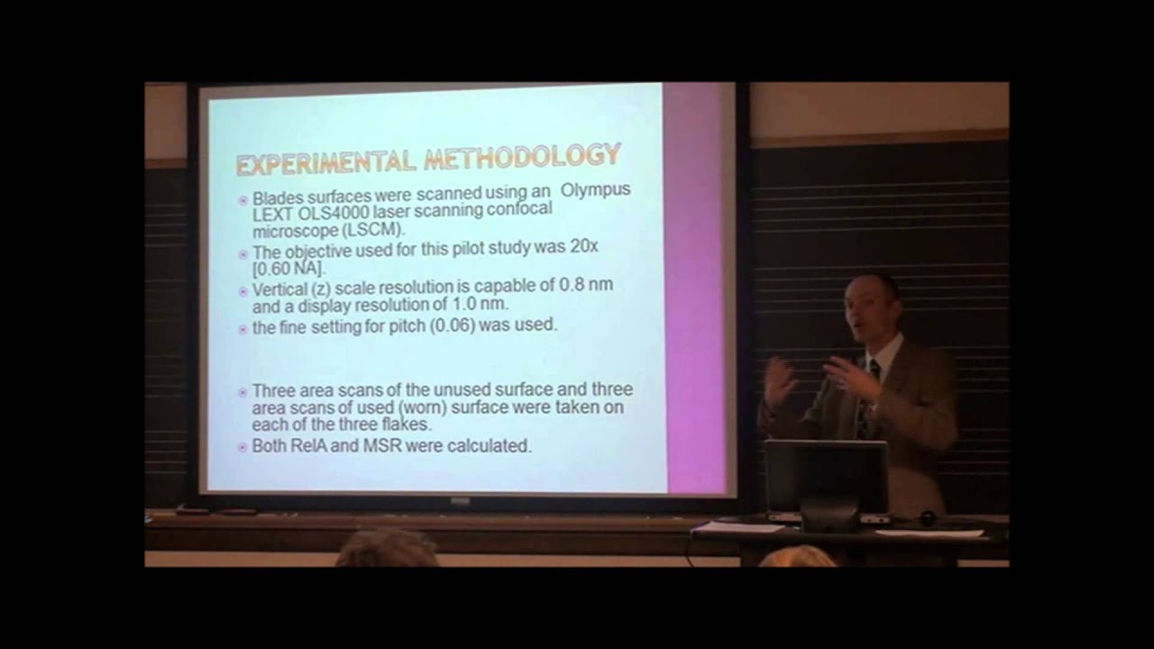 Prof. James Stemp: Ancient Maya Blood letting and Obsidian Blades Can Surface Metrology Help