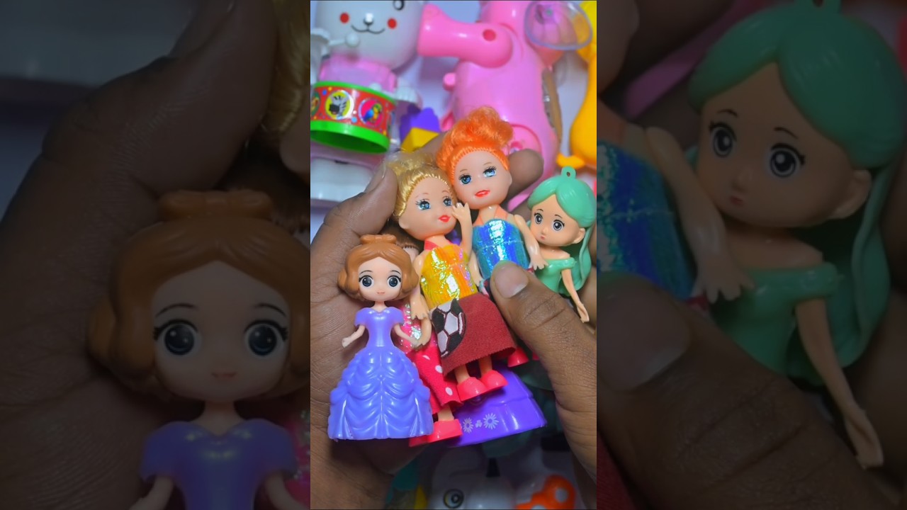 Cute baby girl pink toy ASMR video Satisfing with Unboxing mini kitty toys for kids made 