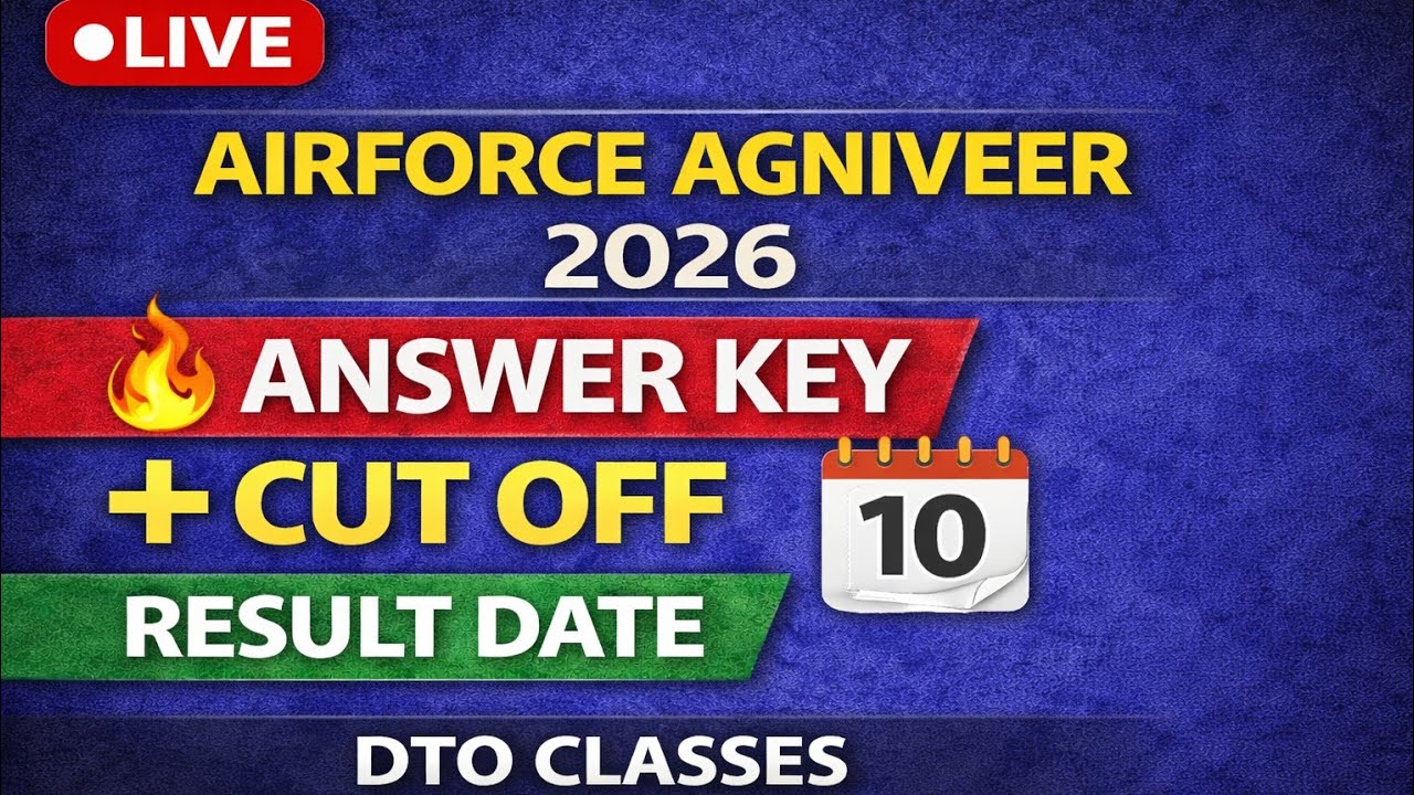 Airforce Agniveer Answer Key 2026 Live 🔥 | Expected Cut Off + Result Date | Full Paper Analysis