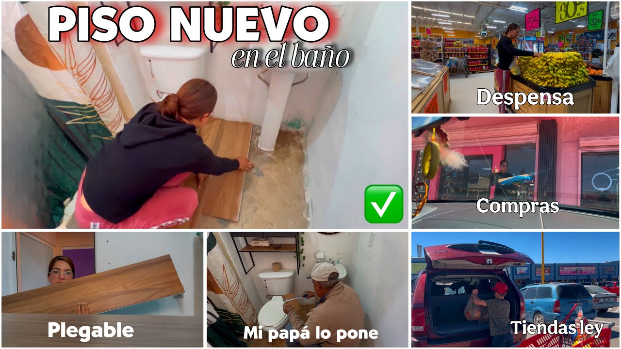 Ya pusimos✔️PISO NUEVO VINIL en la CASITA🏡/Despensa🛒15cenal🍅🥑ya volví🙌🏻me compré celular📱 NUEVO✨