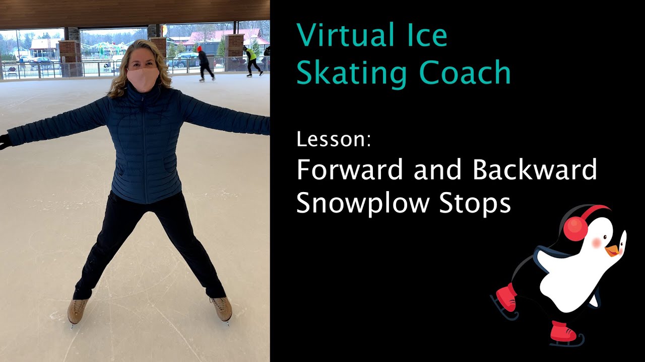 Ice Skating Lesson: Forward and Backward Snowplow Stops