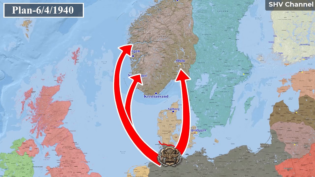 The Invasion Of Denmark And Norway (8 April - 10 June 1940) - Operation Weserübung,WW2 #norway #ww2