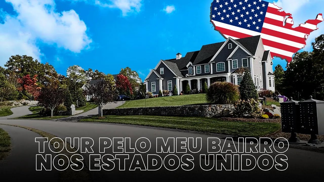 Tour pelo bairro americano onde eu moro nos Estados Unidos!