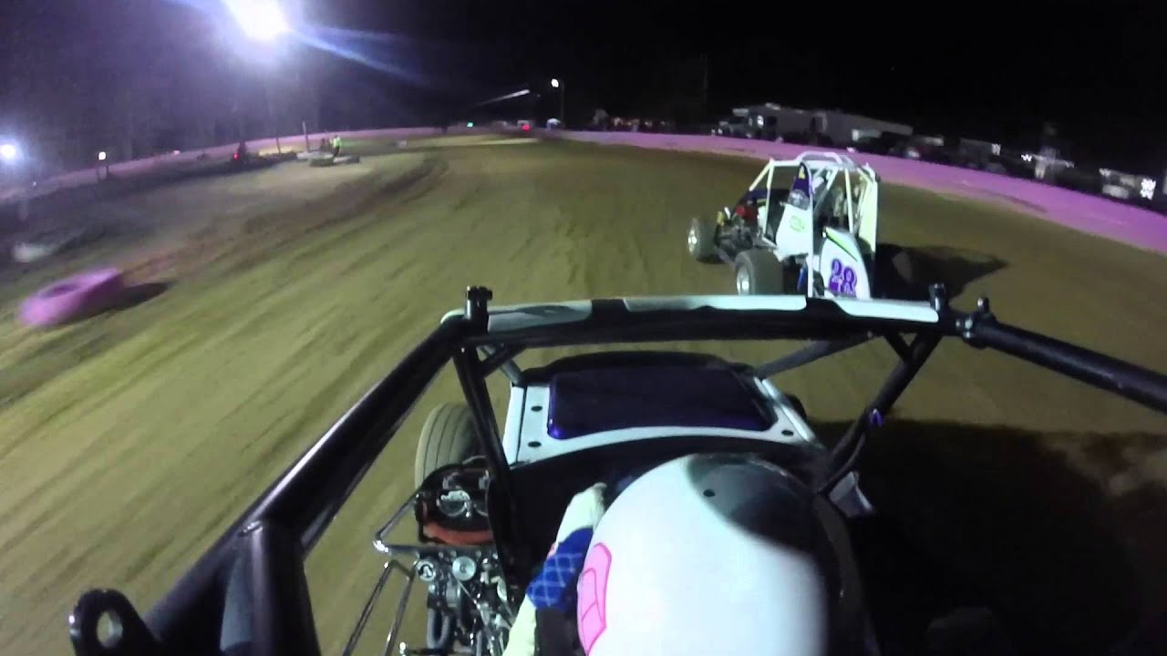 Brian Carber Wingless 600 Heat Race @ Linda's Speedway 4/23/15