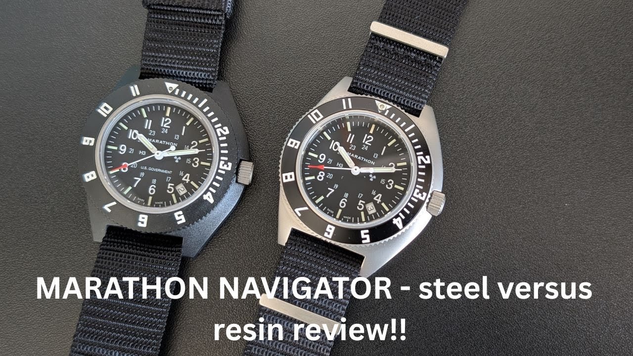 Watch Comparison - Marathon Navigator Steel versus Resin!!