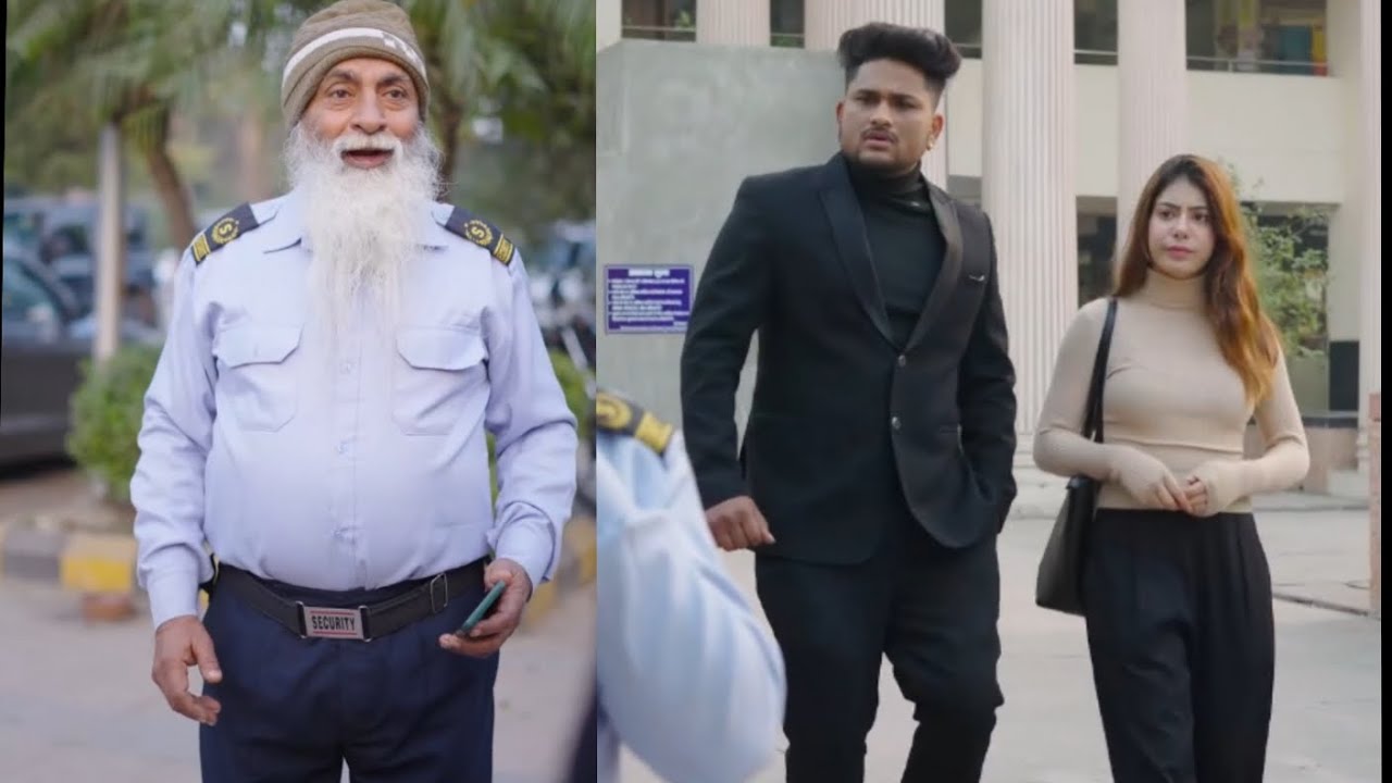 सिक्योरिटी गार्ड अंकल इंग्लिश में बात किया। new hindi shortfilm. 