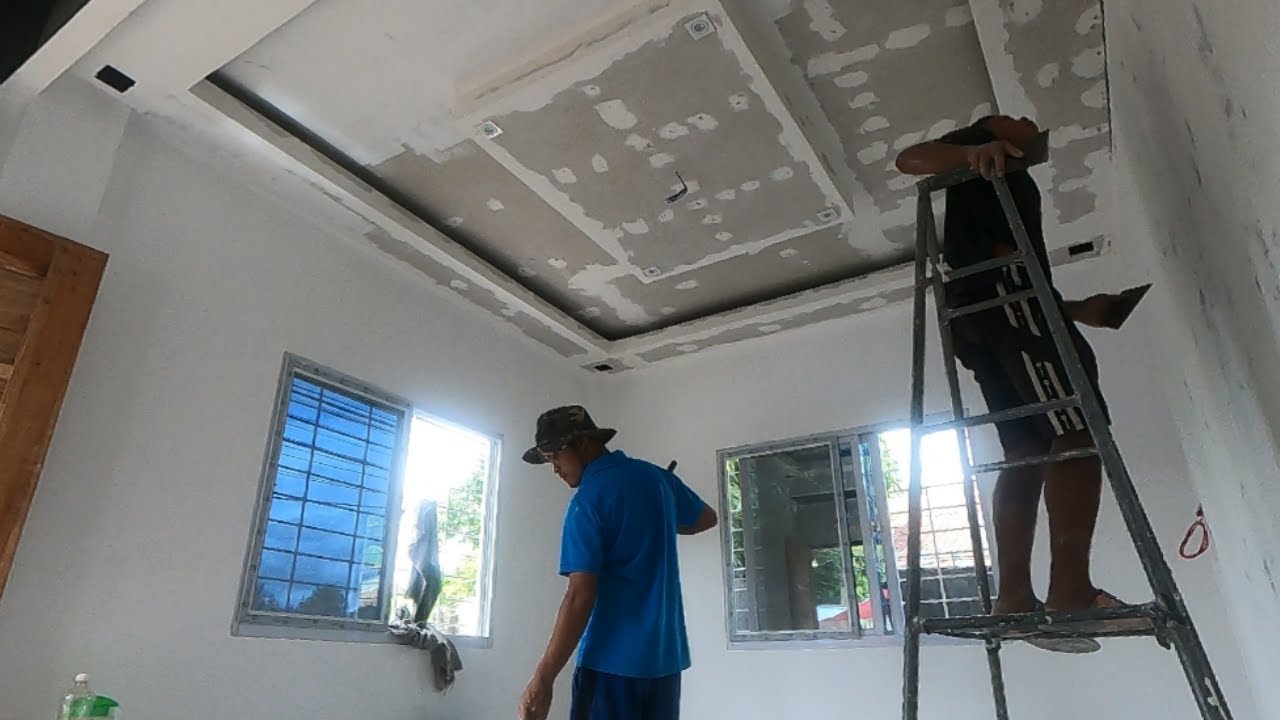 paano mag pintura ng ceilling gamit ang flat latex..