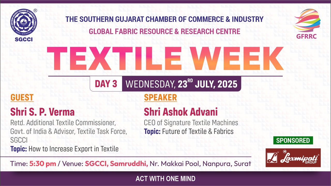 Textile Week Day - 3  Future of textile manufacturing