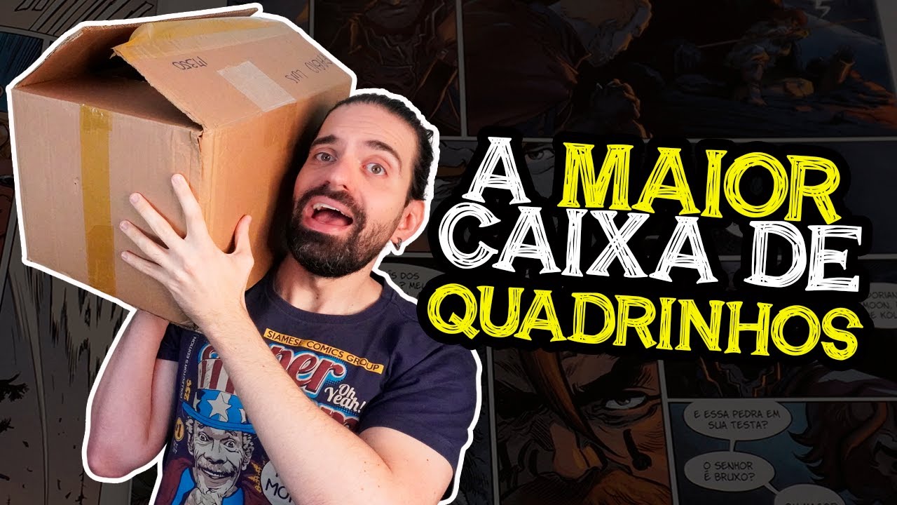 📦 RECEBI UMA CAIXA GIGANTE DE QUADRINHOS