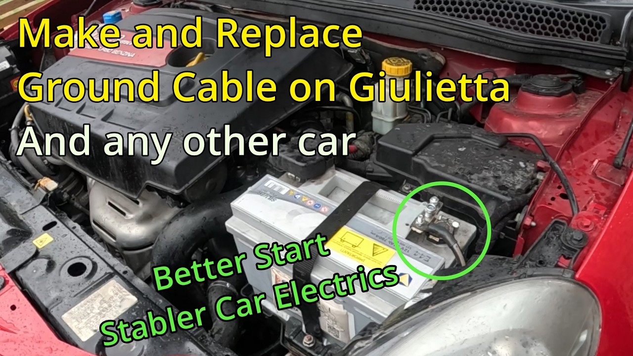 Make and Replace Ground Cable on Alfa Romeo Giulietta and any other car