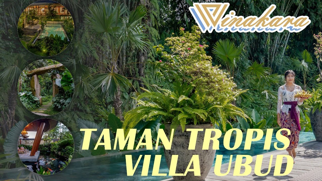 penataan taman Tropis Villa Ubud | hardscape elegan by Winakara Bali
