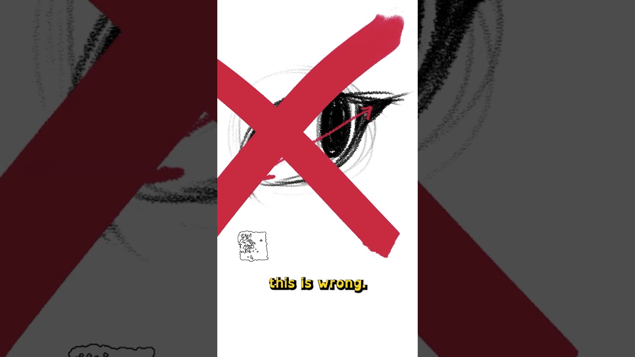When drawing asian eyes, AVOID THIS MISTAKE! 