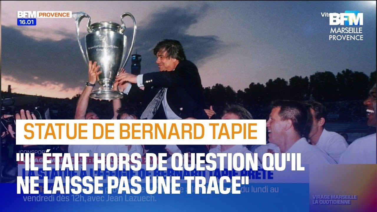 Marseille: la statue de Bernard Tapie prête à être inaugurée