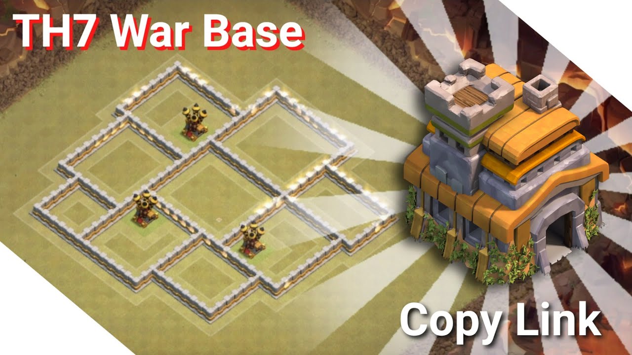 TH7 Best War Base Anti-2 Star/Anti-air CWL in 2022 // Copy Link