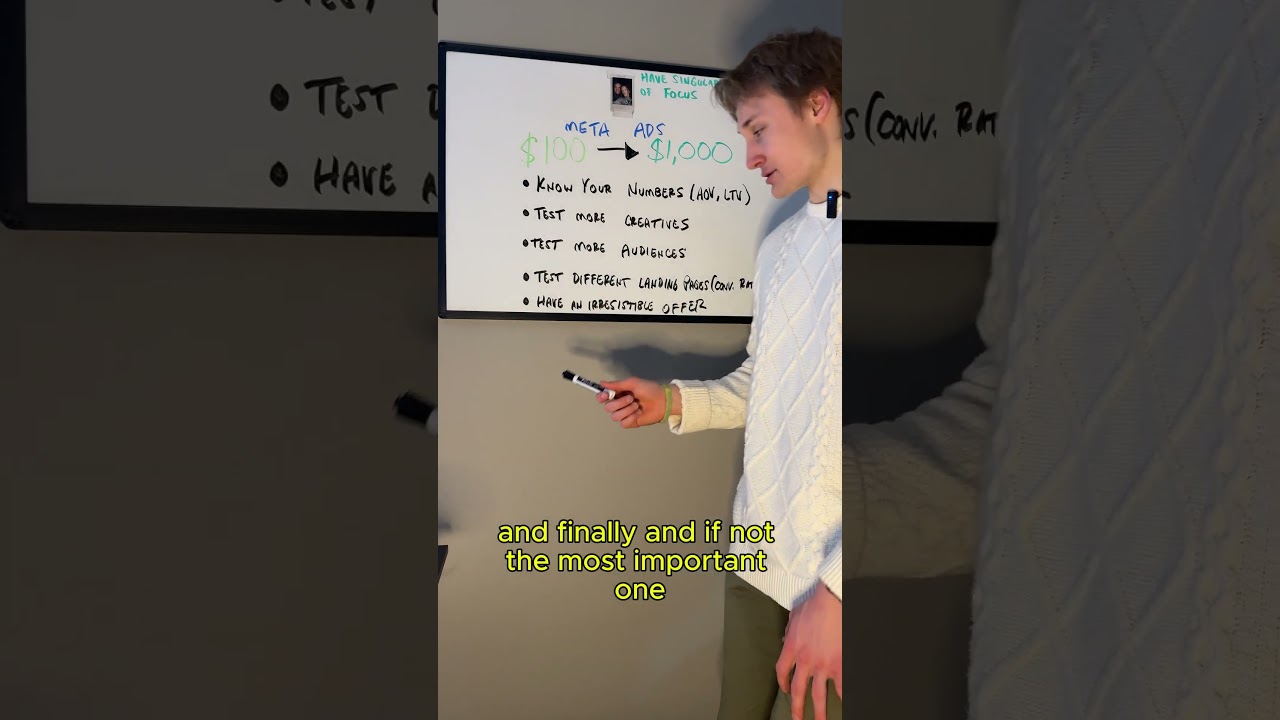 Meta Ads Scaling Secrets: Turn $100/Day into $1,000/Day (Proven Strategy)