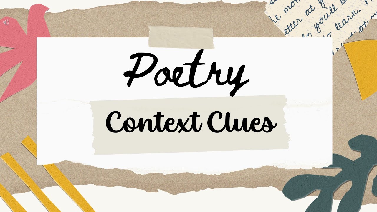 Matatag English 7 Q1 W3; Poetry: Context Clues