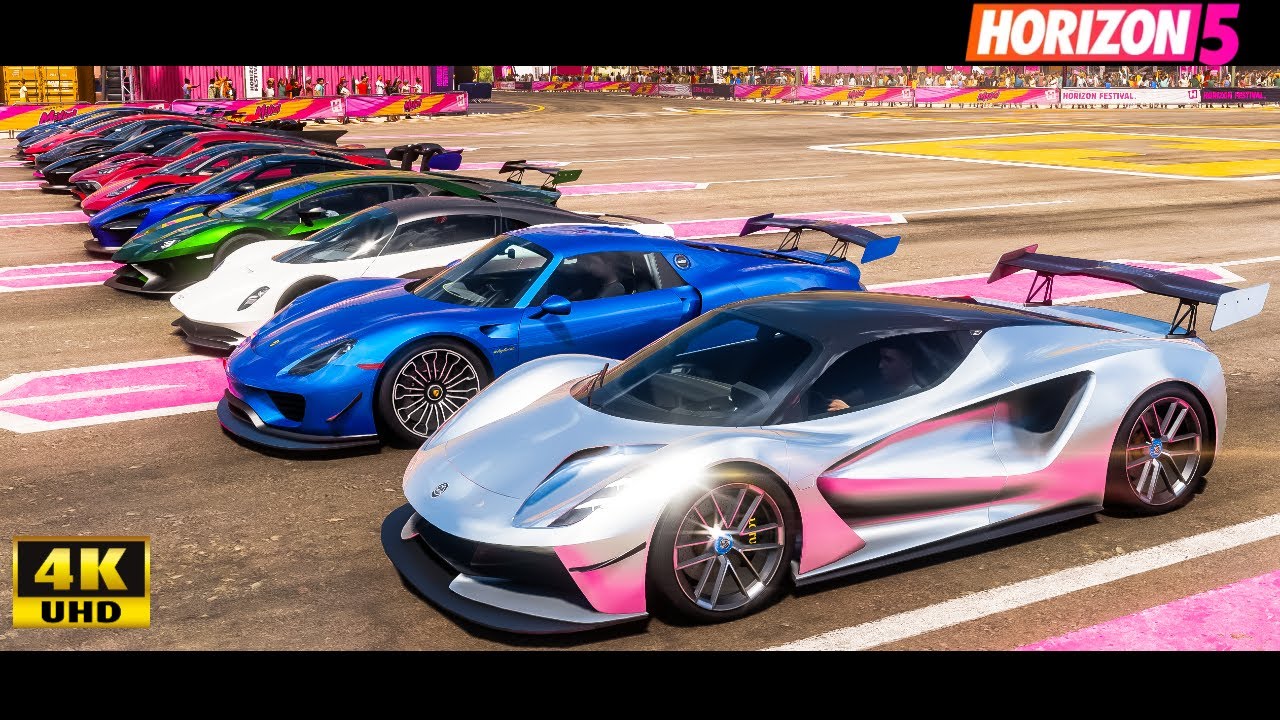 FORZA HORIZON 5 - ULTIMATE HYPERCAR DRAG RACE! Tuned Monsters Unleashed | Top Speed