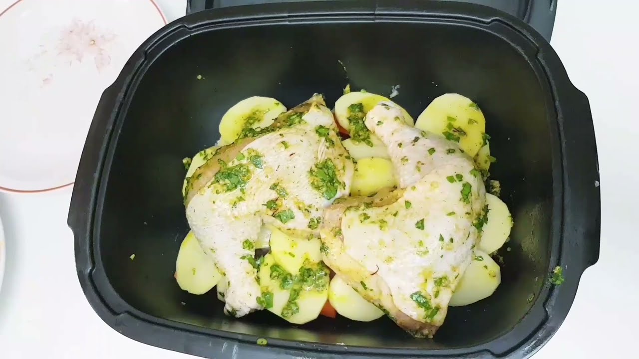 chicken tagine moroccan style in tupperware ultrapro 🥕🥔 طجين الدجاج بالخضر