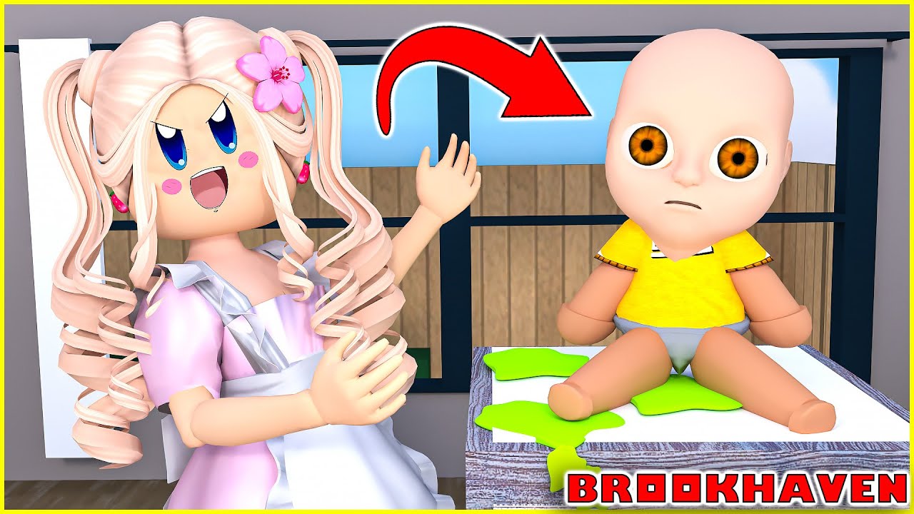 YARAMAZ BEBEĞİN BAKICISI OLDUM 😂 KOMİK HİKAYE | ROBLOX BROOKHAVEN RP 🏡