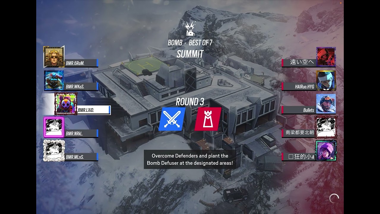 【虹モバ】scrim vs 中国人たち サミット【レインボーシックスモバイル】