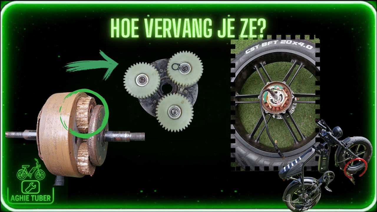 HOE IK DE TANDWIELEN VAN MIJN FATBIKE MOTOR VERVANGDE?! #fatbike #aghietuber #bike #Nederland#repair