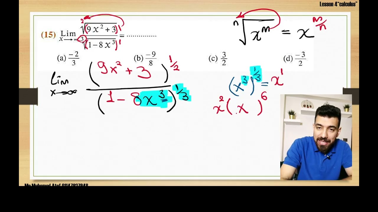 limit of a function at infinity 2nd secondary (1st term)