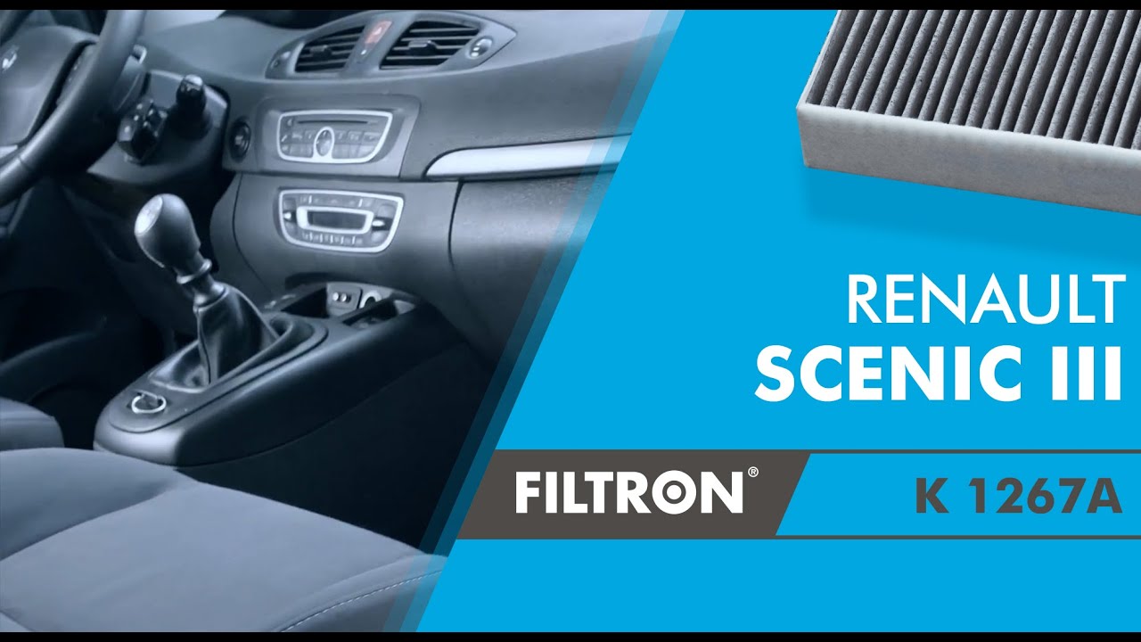 Как заменить салонный фильтр? – Renault Scenic III  – The Mechanics by FILTRON