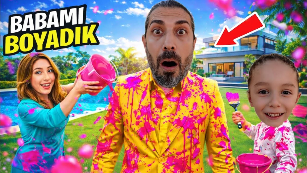 ALİ NECATİ BABASININ KIYAFETLERİNİ AYAKKABISINI HERŞEYİNİ BOYADİK.BABAM ÇILDIRDI