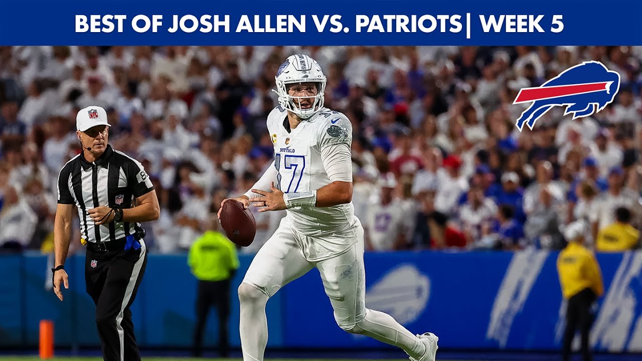 Best Of Buffalo Bills QB Josh Allen From Two Touchdown Game vs. New England Patriots | Week 5