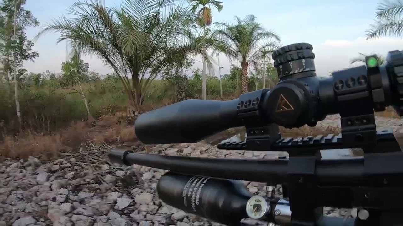 Keck Optics Precision HD 6-24&times;50 FFPIR, Shot Berdiri, Punai Jarak 147 Meter, 5&times; shot 😁