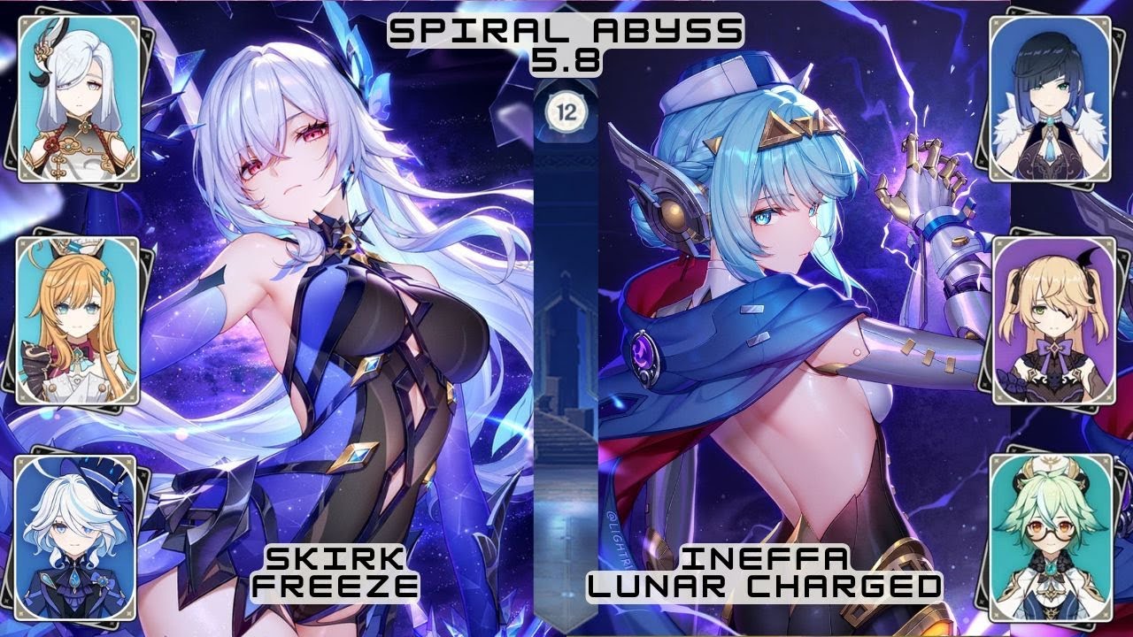 Skirk and Ineffa take on the Spiral Abyss Floor 12 in 5.8