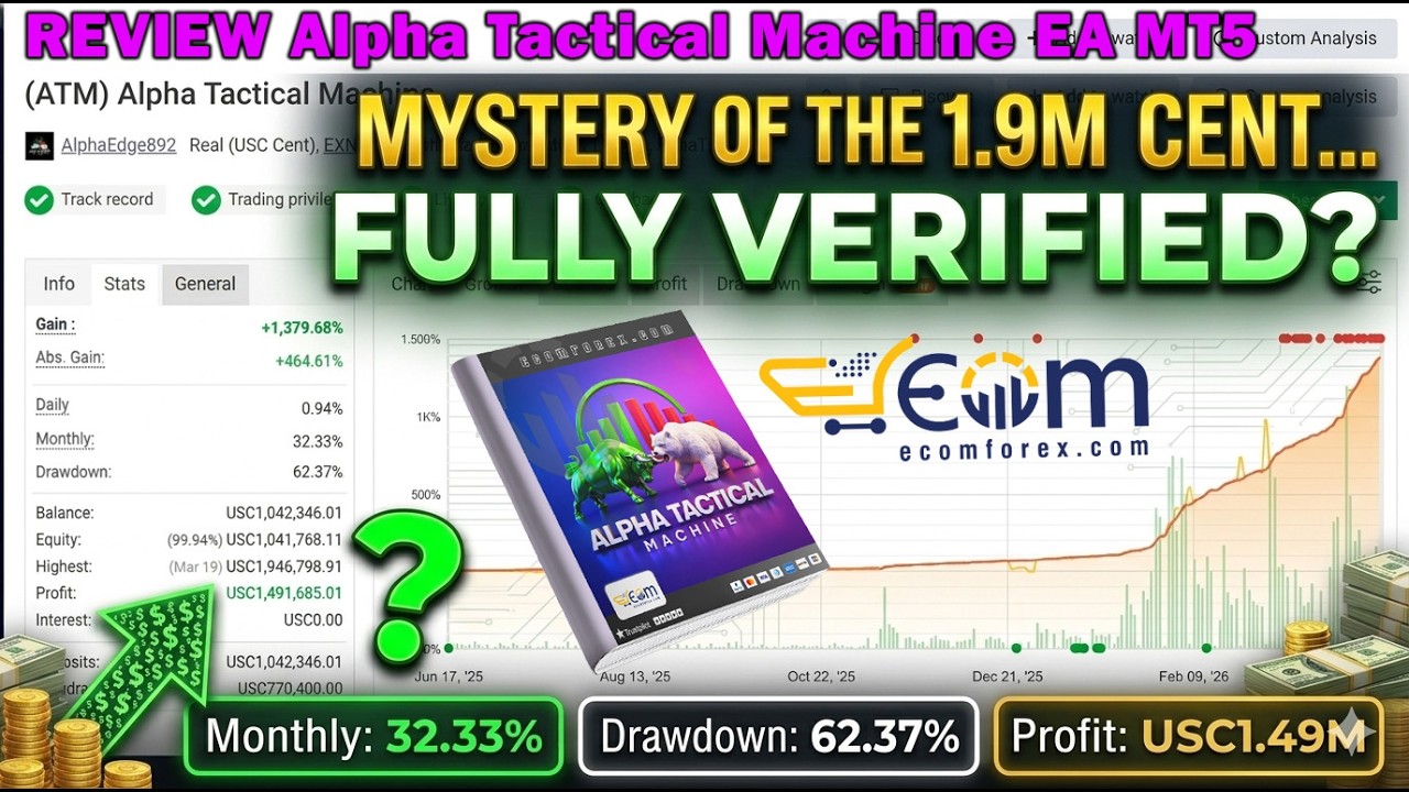 Alpha Tactical Machine EA MT5 Review Creating 1.9 Million Cents: A Curse or a Blessing?