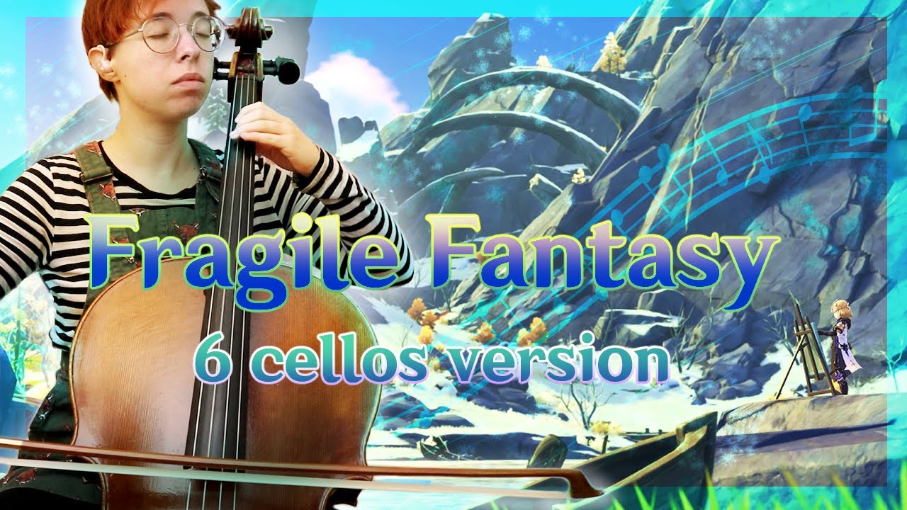 🌨️ Fragile Fantasy (Dragonspine) 6 CELLOS COVER || #genshinimpact #原神 #dragonspine