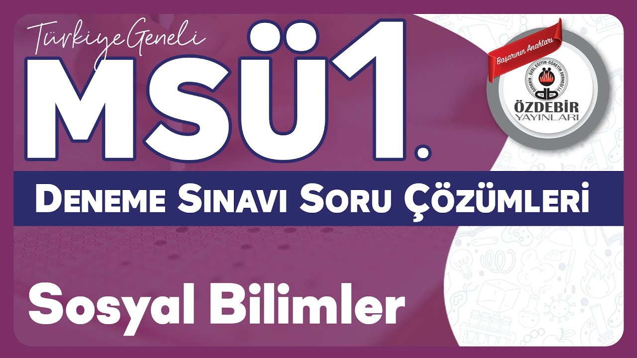 Ocak 2026 - MSÜ 1. Deneme Sınavı TYT SOSYAL BİLİMLER Çözüm Videoları