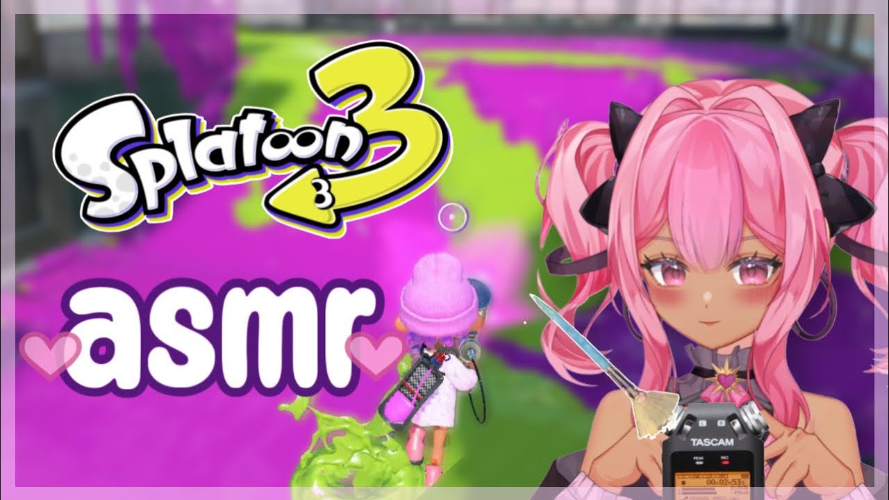 Splatoon 3 ASMR 💗Whispering & Mic Brushing Triggers ┊Brain Melting Tingles┊