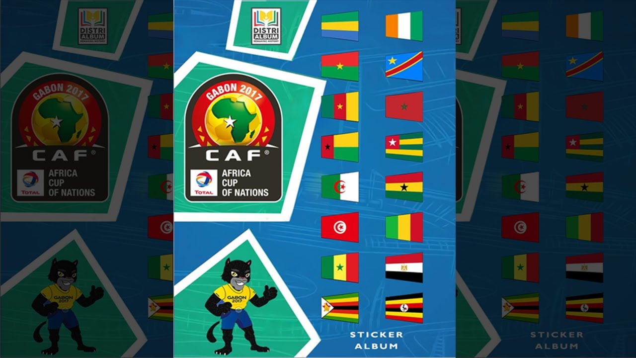 STICKER ALBUM AFRICA CUP OF NATIONS GABON 2017 DISTRIALBUM - VIRTUAL