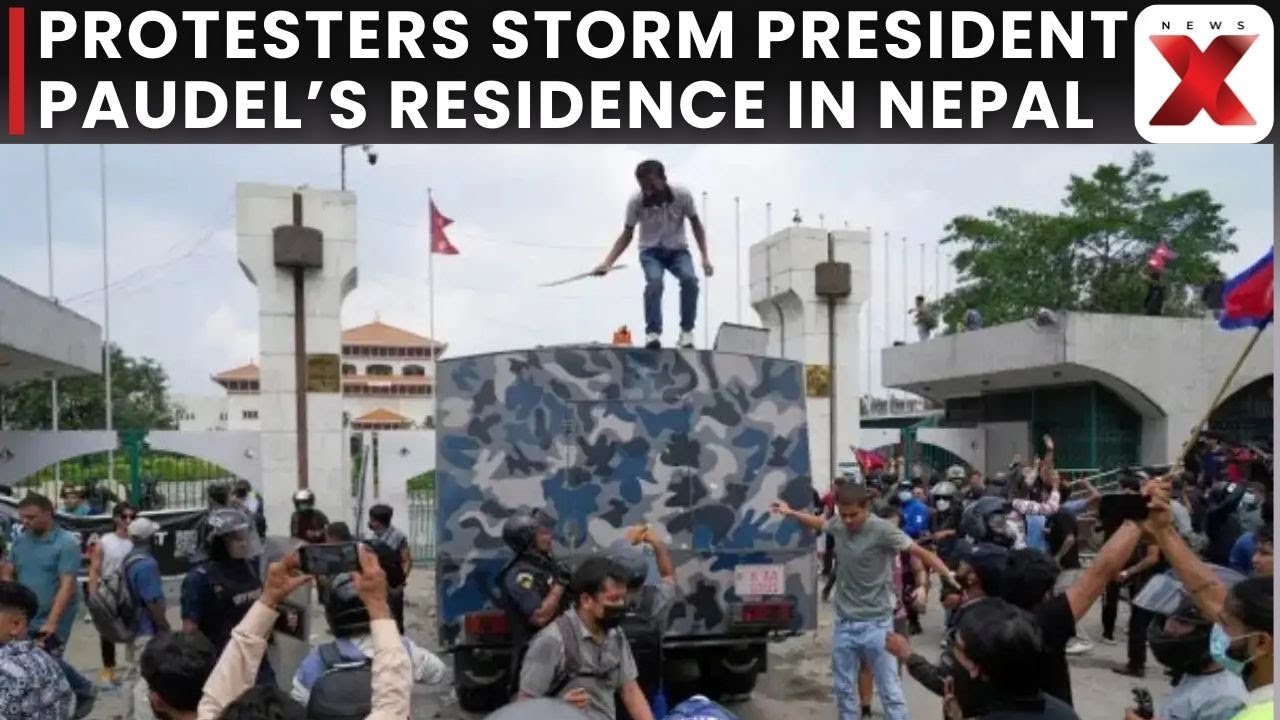 Zamieszki w Nepalu: Protestujący zajmują rezydencję prezydenta Ramchandry Paudela w Katmandu | NewsX