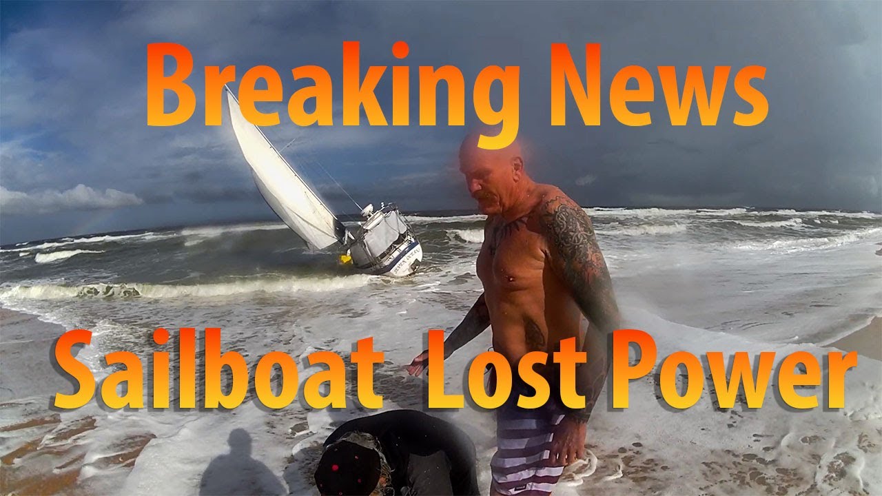 Breaking News Sailboat Beached  Flagler County Florida