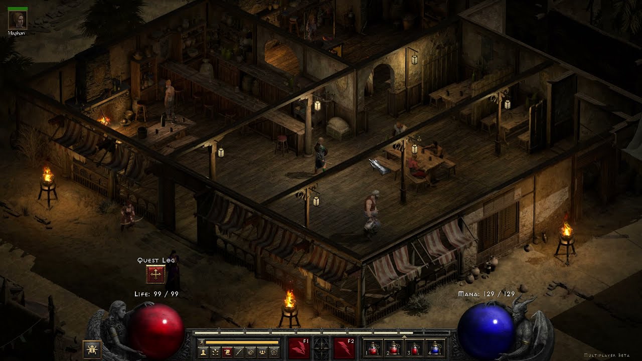Diablo II  Resurrected Lut Gholein Old vs New Graphics Comparison 1080p