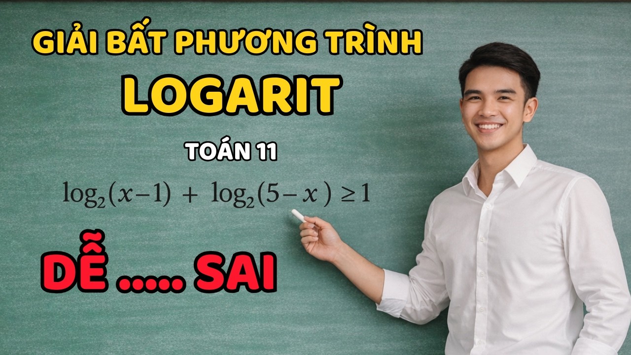 MẤT GỐC ĐẾN ĐÂU ... CŨNG THÀNH THẠO GIẢI BẤT PHƯƠNG TRÌNH LOGARIT.