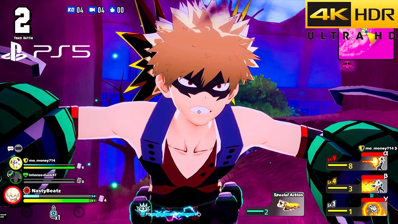 INTENSE Katsuki Bakugo Win Full Gameplay No Commentary | MY HERO ULTRA RUMBLE (PS5 4K)