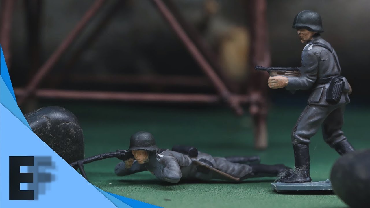 Plastic Soldiers | WW2 Outpost Assualt | Stop Motion