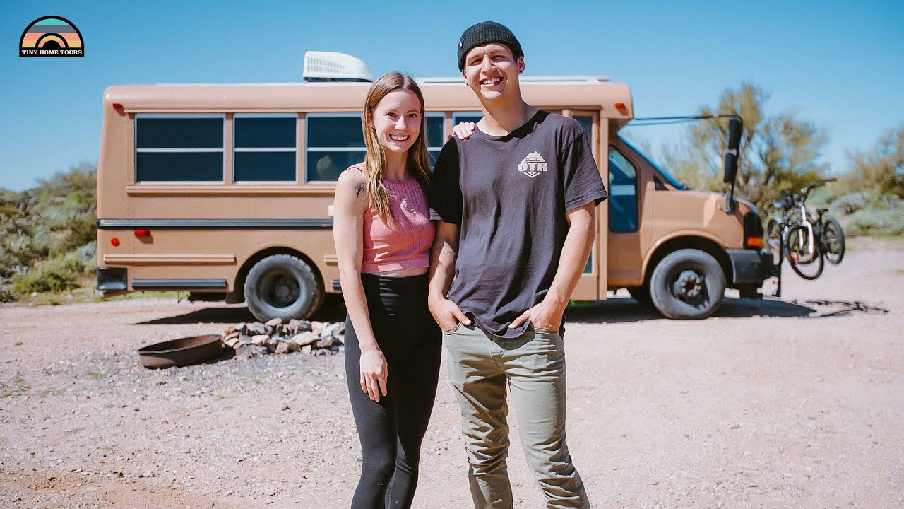 Self Built Short Bus for Couple w/ 2 Dogs