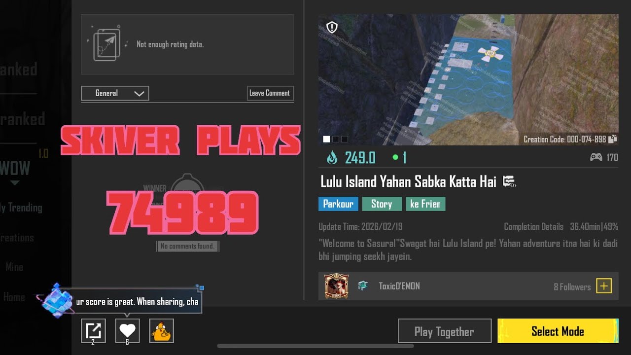 lulu island yahan sabka katta hai | bgmi wow mode adventure 74989 #bgmi #bgmiadventures #bgmiparkour