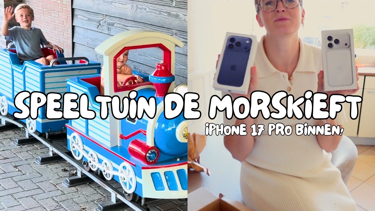 Weekvlog: Speeltuin De Morskieft 🎠 & Nieuwe iPhone 17 Pro📱| Familievlog 