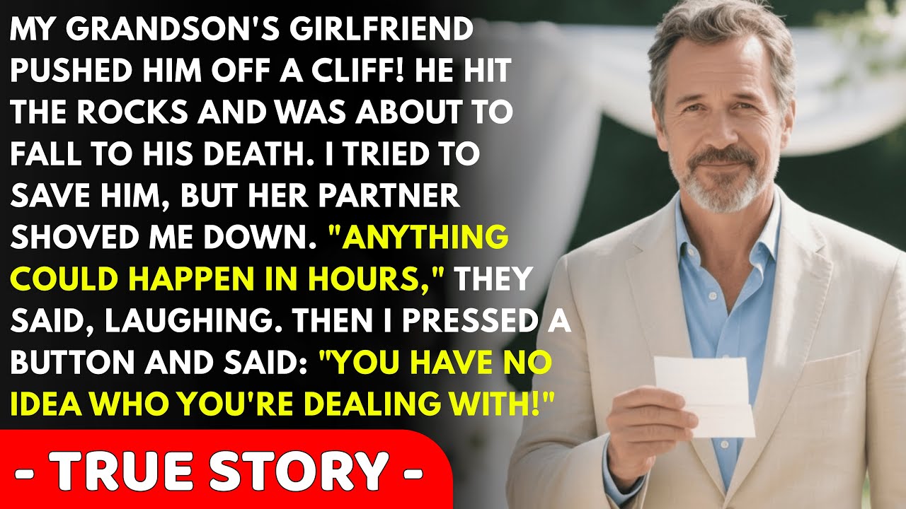 My grandson's partner pushed him off a cliff for insurance... But they didn't know who I was!