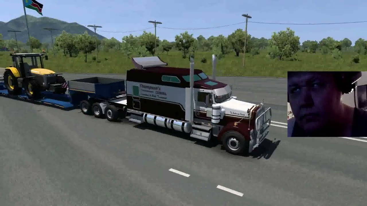 Euro Trusk Simutator 2 Mapa RIW Road по дорогам Африки Уганда Кения  Кенворт w 900 Legasy