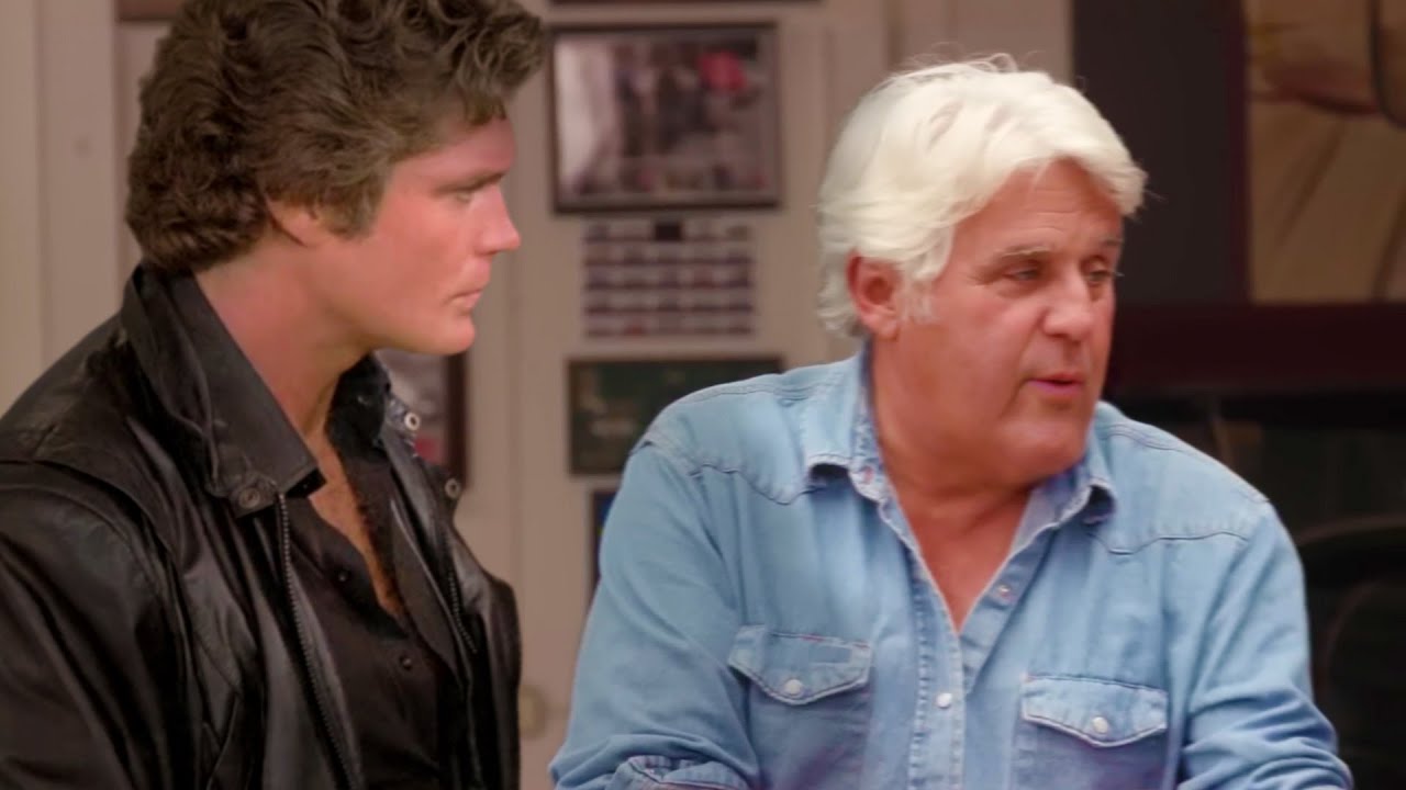 Jay Leno Goes Back To The Future & Meets Knight Rider - Back to the Knight Part One
