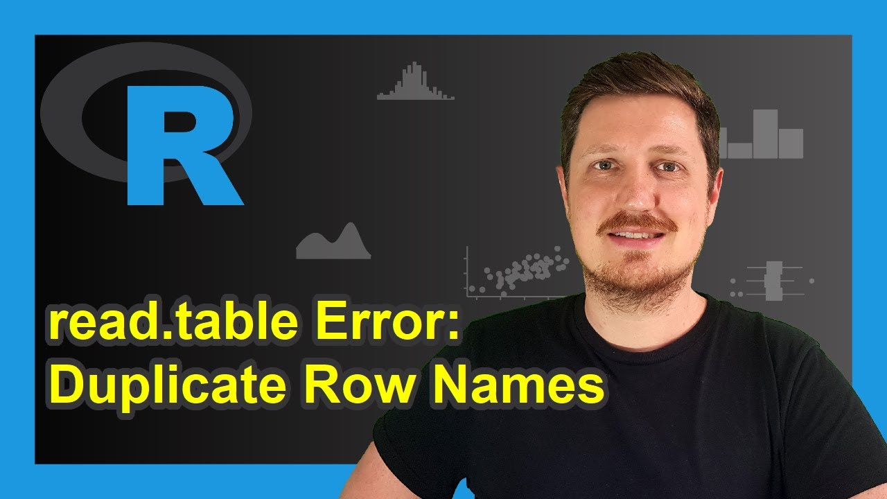 R Error in read.table: duplicate &lsquo;row.names&rsquo; are not allowed (3 Examples) | read.csv() Function