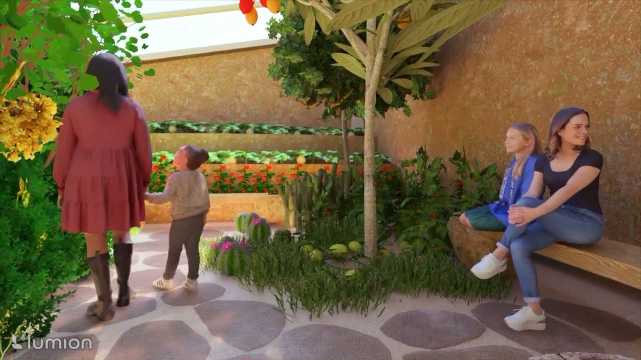 Walipini 1:  Frost-free Arid Zone Desert House Walkthrough